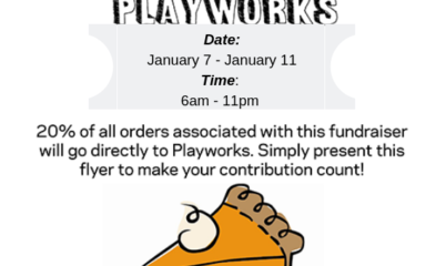 Pies for Playworks flier