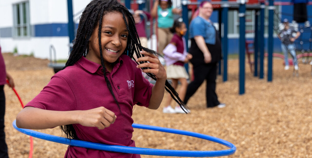 girl hula hooping